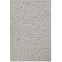 Covor gri din lână 160x230 cm Morphic Dunes – Agnella