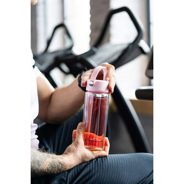 Sticlă roz din sticlă 350 ml Fuori – Vialli Design-image-4