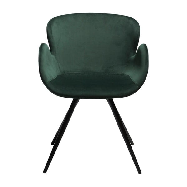 Scaun de sufragerie verde cu cotiere tapițat Gaia – DAN-FORM Denmark-image-4
