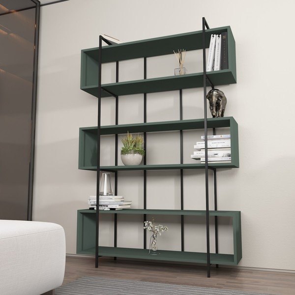 Bibliotecă verde 120x180 cm Bruti – Kalune Design-image-4