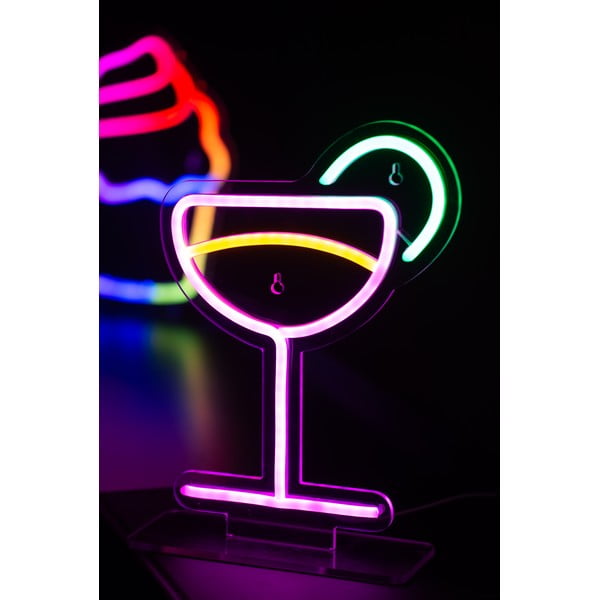 Decorațiune luminoasă neon LED 5 W Cocktail – Leitmotiv-image-1