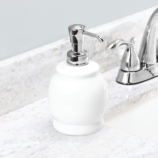 Dozator săpun iDesign York, 440 ml, alb-image-1