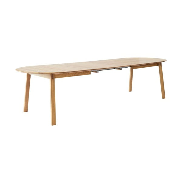 Masă de dining în culoare naturală extensibilă din lemn de stejar 100x220 cm Amalfi – Hammel Furniture-image-1