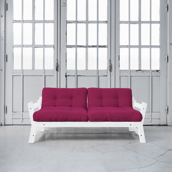 Canapea extensibilă Karup Step White/Pink-image-1