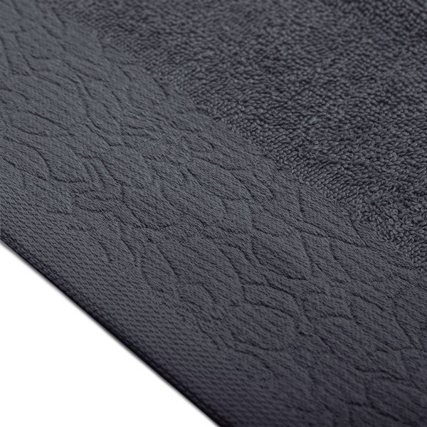 Prosoape de baie negre/gri 6 buc. din bumbac din frotir Flos – Restilo-image-2