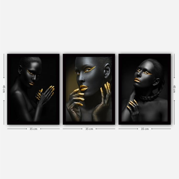 Tablouri 3 buc. 35x45 cm – Wallity-image-2