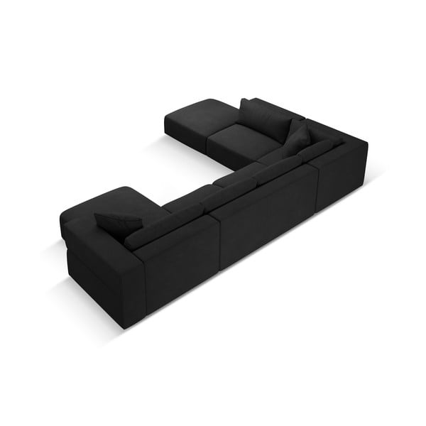 Colțar negru (cu colț pe partea stângă /în formă de "U") Esther – Milo Casa-image-3