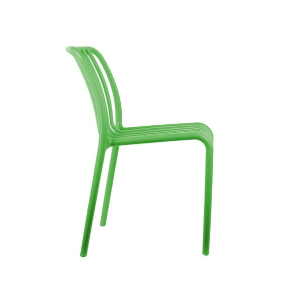 Scaun de dining verde din plastic Glee – Leitmotiv-image-1