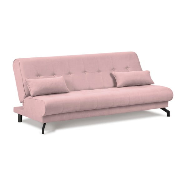 Canapea extensibilă Kooko Home Musique, roz deschis