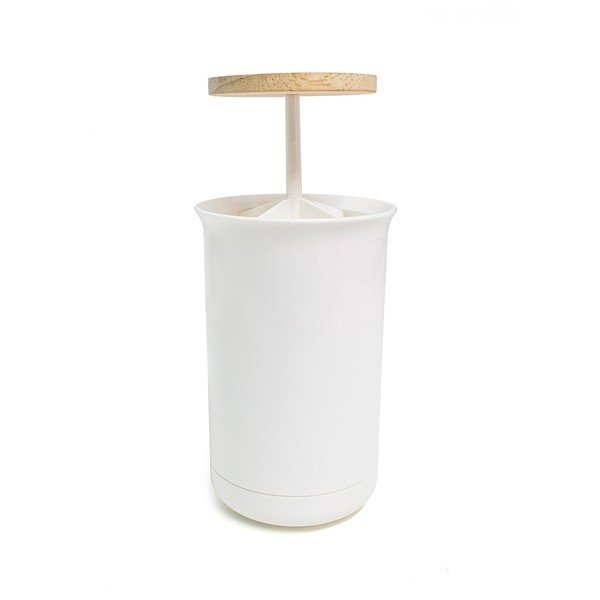 Organizator de baie alb pentru dischete demachiante Push&Up – Balvi-image-2