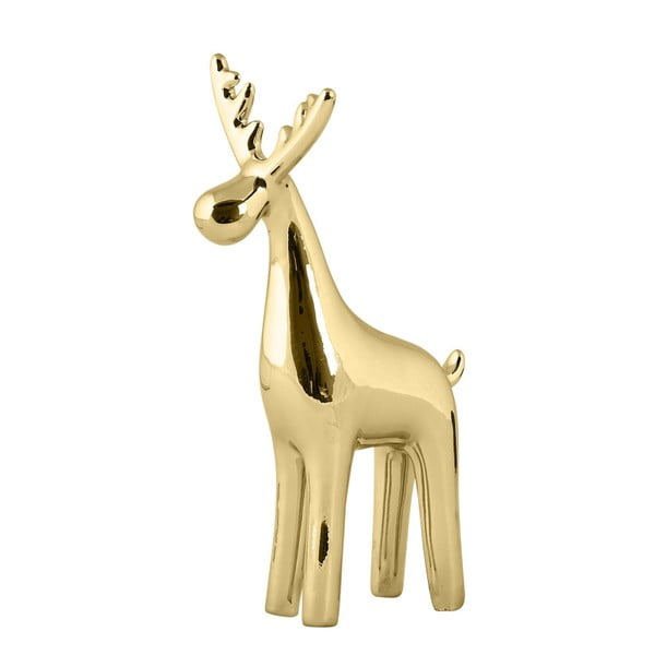 Decorațiune statuetă KJ Collection Reindeer Ceramic Gold