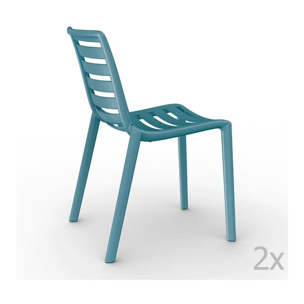 Set 2 scaune grădină Resol Slatkat, albastru
