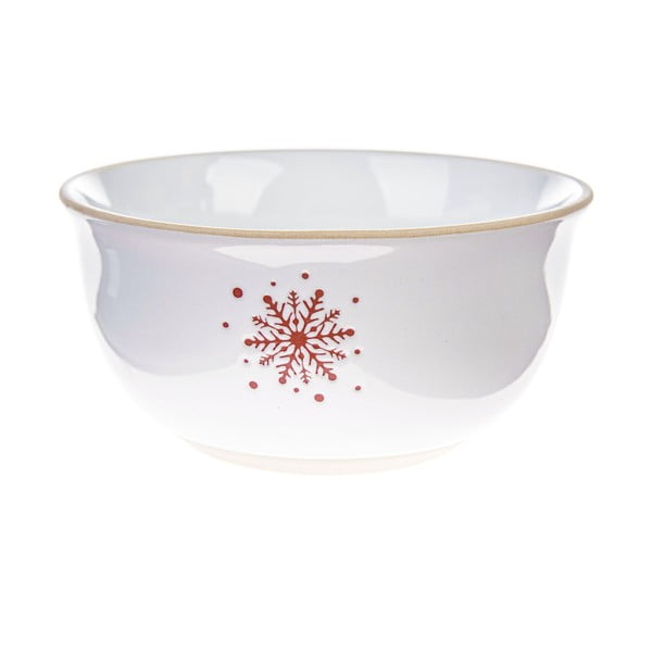 Bol mic alb din ceramică ø 14 cm  cu model de Crăciun – Dakls