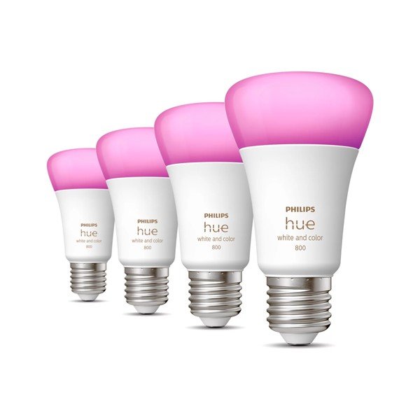Becuri smart LED E27, 4 buc. 9 W White and color ambiance – Philips Hue-image-1