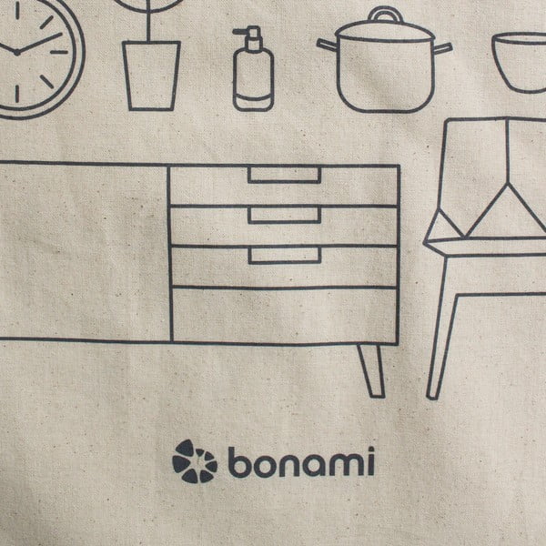 Sacoșă din pânză Bonami, crem-image-2