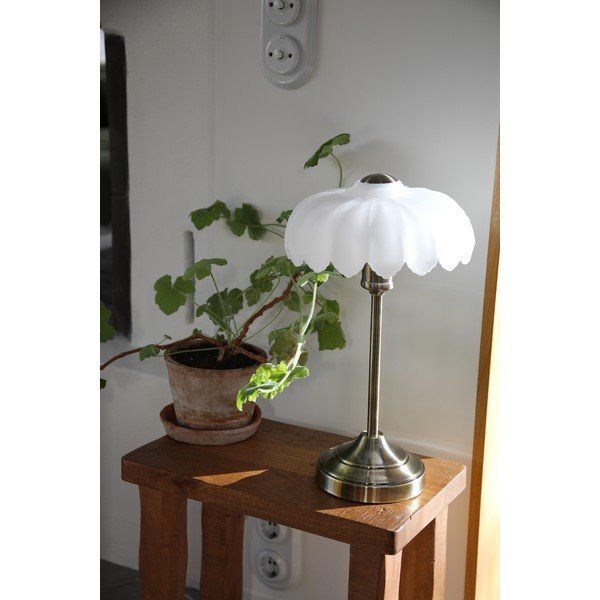 Veioză crem/alămie (înălțime 43 cm) Kurage – Markslöjd-image-1