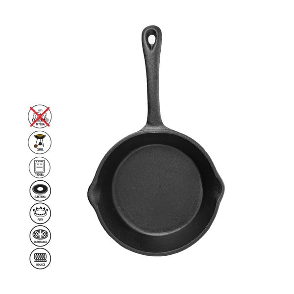 Tigaie tip grill din fontă ø 16 cm LITINA – Orion-image-4