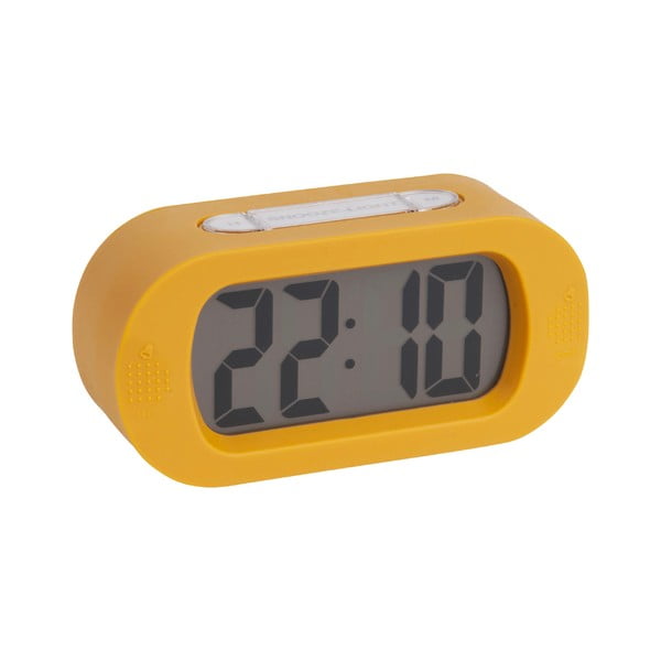 Ceas cauciucat cu alarmă Karlsson Gummy, galben-image-1