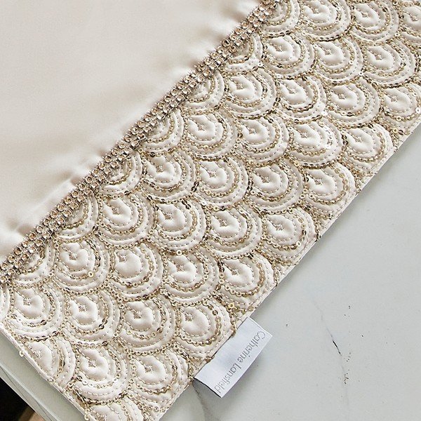 Suporturi pentru farfurii 4 buc. din material textil 30x46 cm Deco Sequin – Catherine Lansfield-image-1
