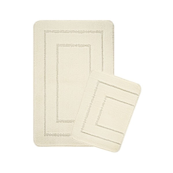 Covorașe de baie crem 2 buc. 50x80 cm Cerceve – Foutastic