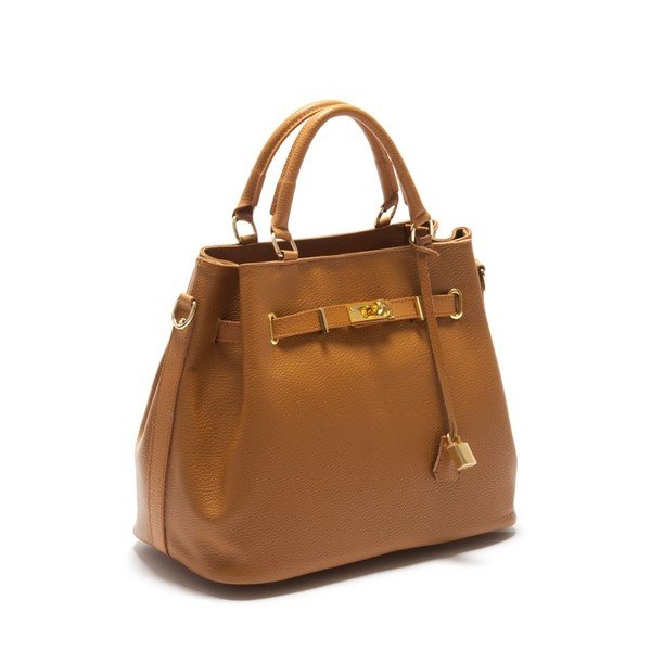 Geantă din piele Isabella Rhea Azalea, maro -image-1