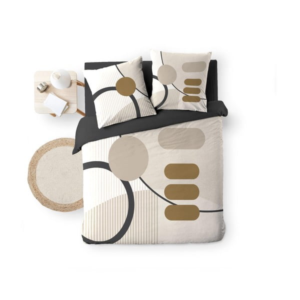 Lenjerie de pat bej din bumbac pentru pat dublu, extinsă 240x220 cm Santana – douceur d'intérieur-image-4