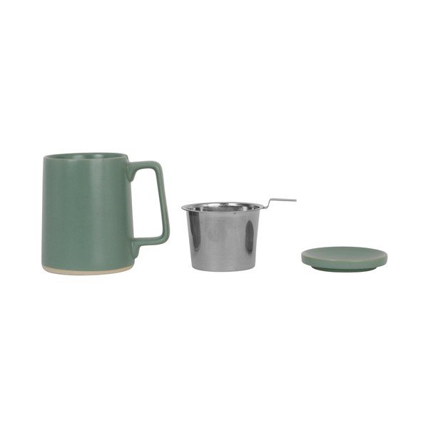 Cană din gresie 500 ml Verde – Sema-image-3
