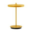 Veioză galbenă LED din metal cu abajur din metal (înălțime 31 cm) Asteria Move – UMAGE