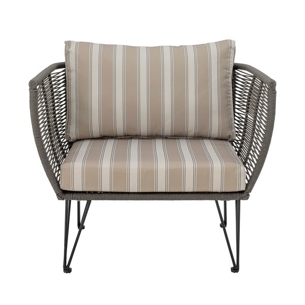 Fotoliu de grădină bej capitonat Mundo – Bloomingville-image-2