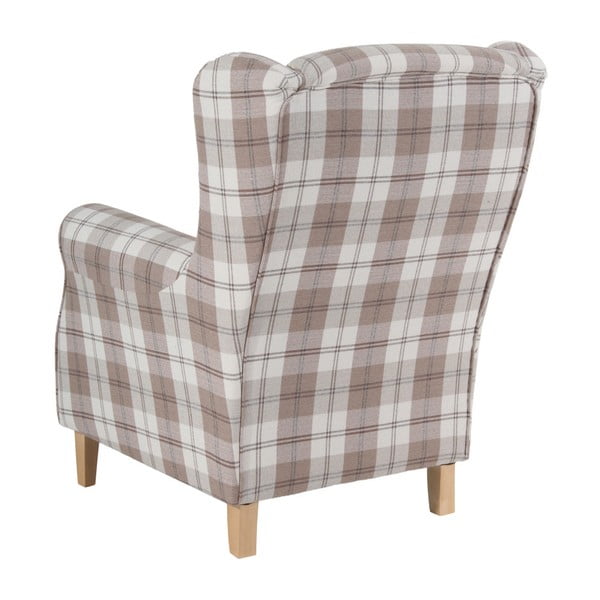 Fotoliu în carouri Max Winzer Lorris Vintage, bej-image-4