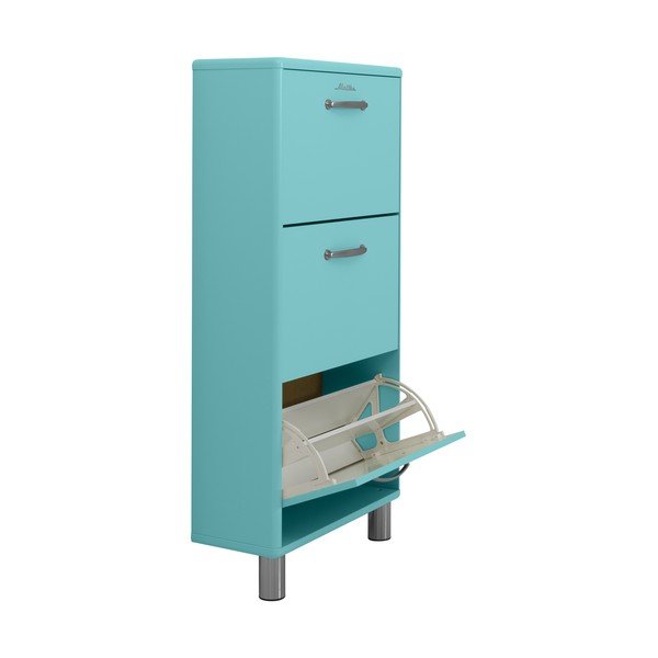 Pantofar turcoaz cu deschidere înclinată Malibu - Tenzo-image-4