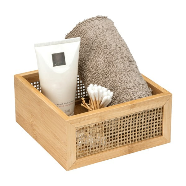 Organizator baie din bambus Wenko Allegre, 15 x 7 cm-image-4