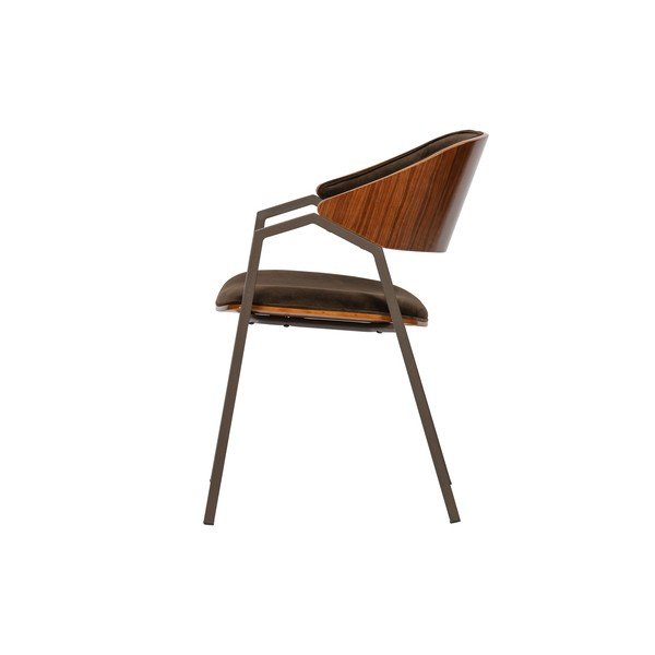 Set 2 scaune de dining BePureHome Clan Velvet, maro-image-3