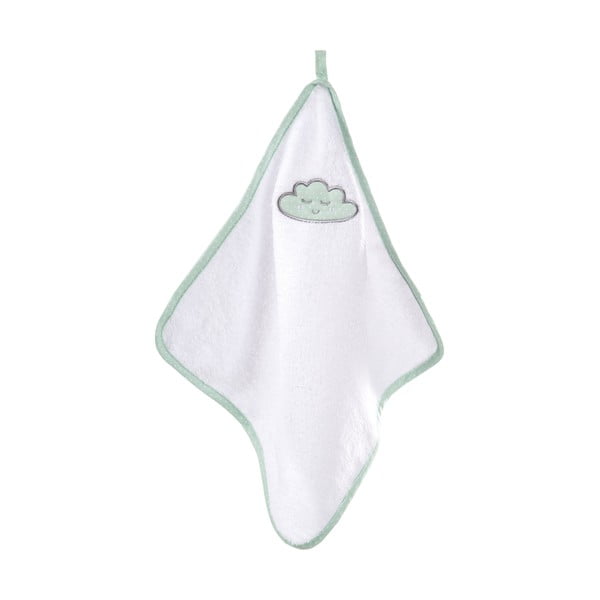 Prosop cu glugă pentru copii alb din bumbac 80x80 cm Happy Cloud – Roba-image-2