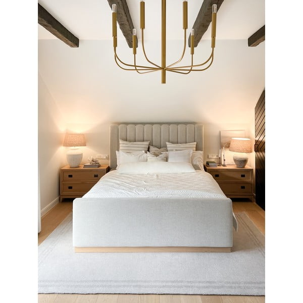 Covor crem din lână 200x300 cm Calisia M Grid Rim – Agnella-image-3