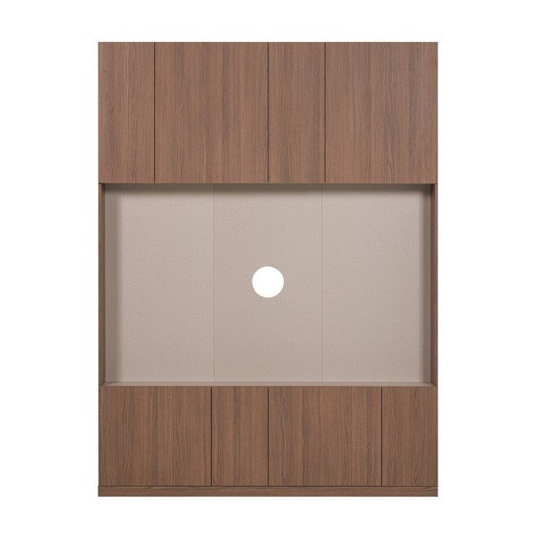 Masă TV modulară în culoare naturală închisă 160x215 cm Build – WOOOD