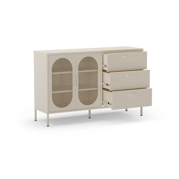 Comodă crem 140x90 cm Diora – Marckeric-image-4