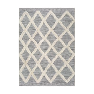 Covor Universal Cheroky Geo, 155 x 230 cm, alb - gri