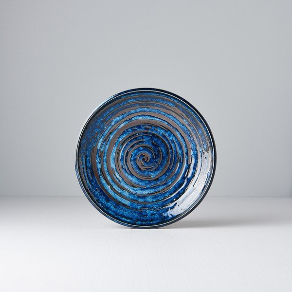 Farfurie din ceramică MIJ Copper Swirl, ø 20 cm, albastru-image-3