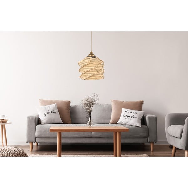 Lustră maro deschis ø 20 cm – Opviq lights-image-1