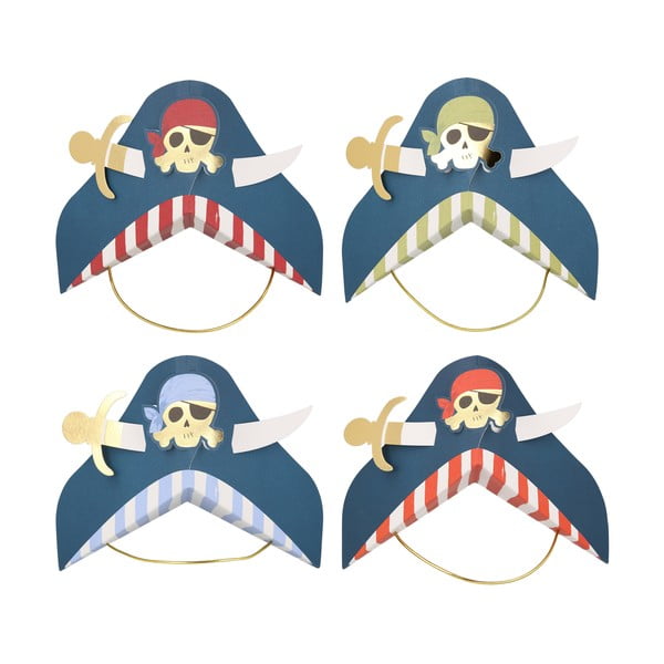 Pălării din hârtie 8 buc. Pirate – Meri Meri