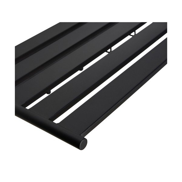 Cuier de perete negru cu raft din metal Fusion – Hübsch-image-2