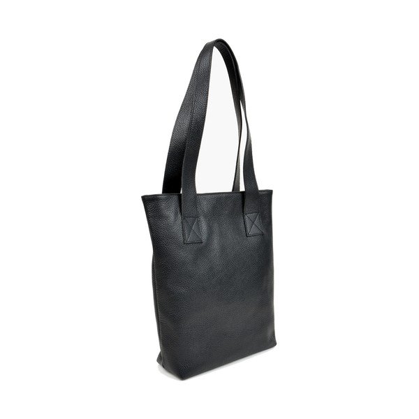 Geantă shopper din piele Mangotti Bags Agatha, negru-image-2