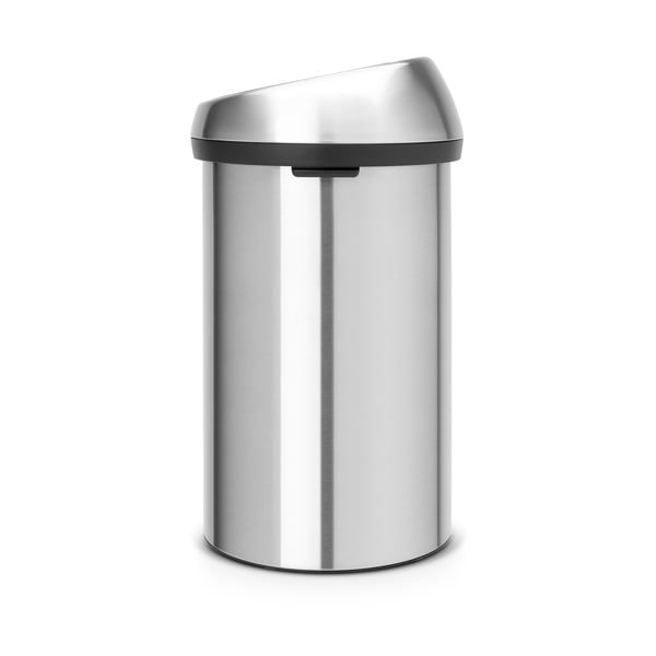 Coș de gunoi argintiu mat cu senzori de atingere din oțel 60 l Touch Bin – Brabantia-image-3