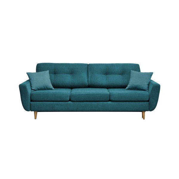 Canapea extensibilă Mazzini Sofas Rose, turcoaz-image-3