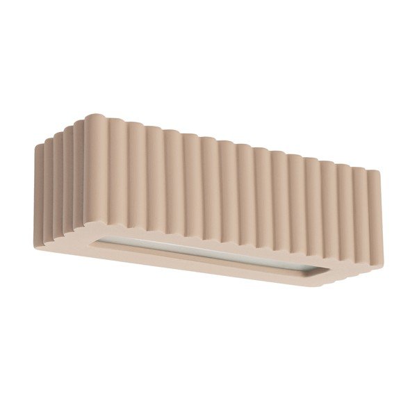 Aplică de perete taupe din ceramică Rivena – Sollux