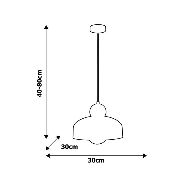 Lustră Homemania Harald Uno, alb-image-1