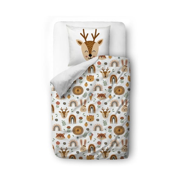 Lenjerie de pat pentru copii din bumbac satinat pentru pat de o persoană 135x200 cm Little Boho – Butter Kings