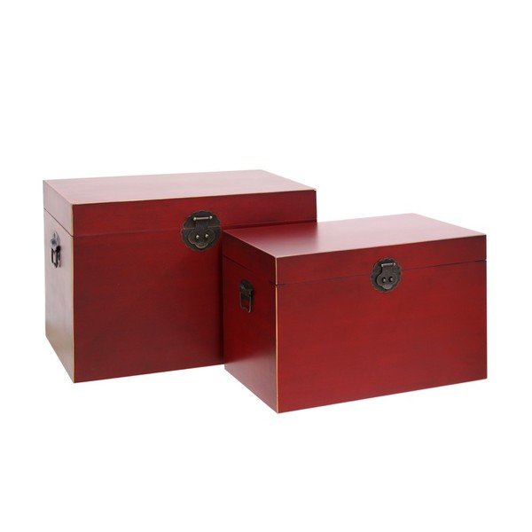 Cufăr roșu 60x42 cm Oriente – Ixia