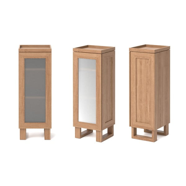 Dulap de baie din lemn de stejar Wireworks Mezza-image-3